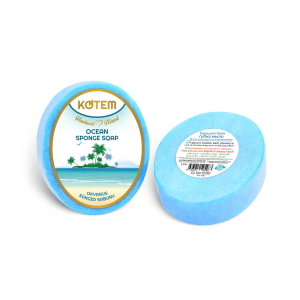 Kotem Naturalne mydło z gąbką 125g - Ocean
