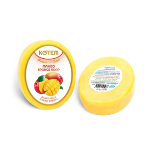 Kotem Naturalne mydło z gąbką 125g - Mango