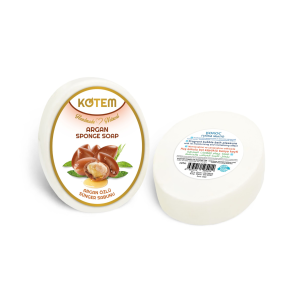 Kotem Naturalne mydło z gąbką 125g - Argan
