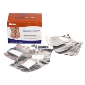 LIDAN Folia z wacikiem do usuwania lakieru 50 szt