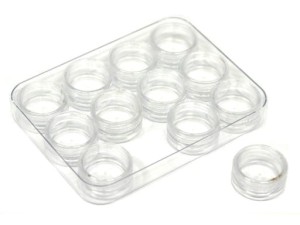 Pojemniczki plastikowe na ozdoby 12 szt