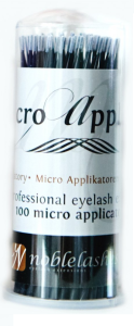Noble Aplikatory bezwłókienkowe 100 szt czarne 1,5 mm